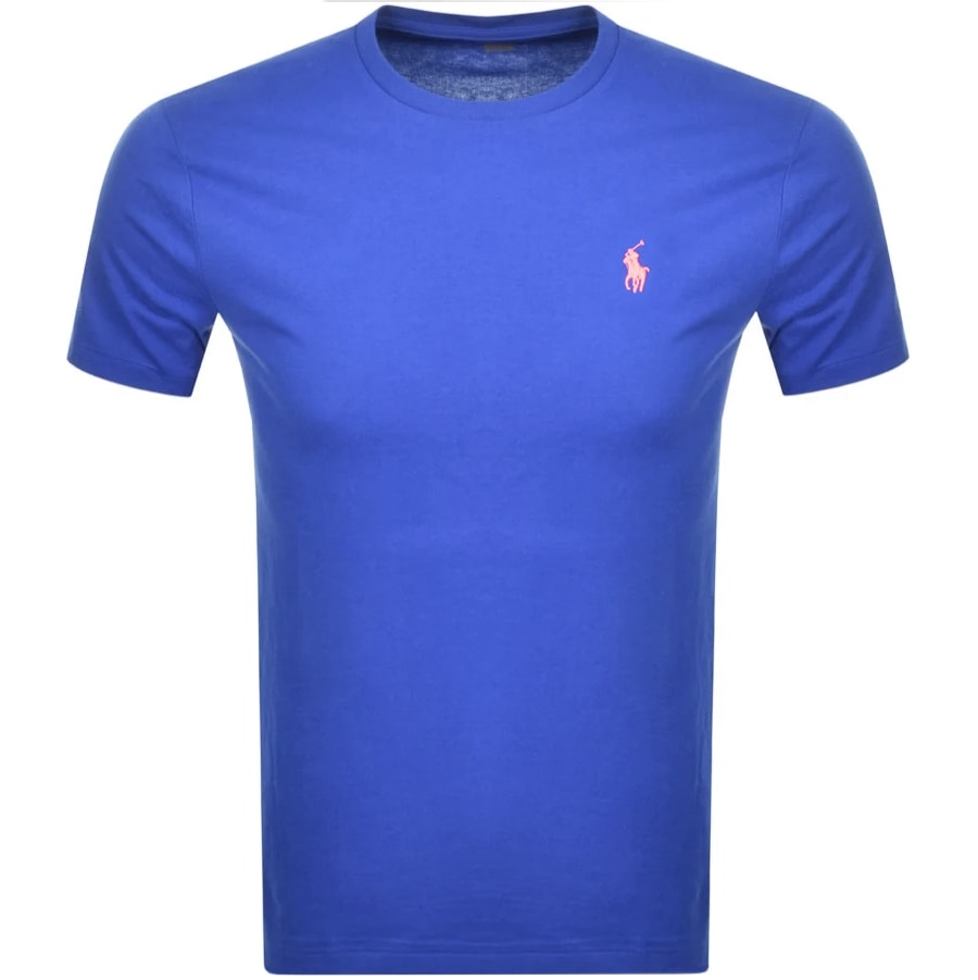 Alternative Image for ProductRalph Lauren Crew Neck Slim Fit T Shirt Blue1